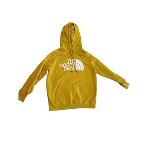 The North Face Yellow/Green Hoodie Sweatshirt Women's Size L Logo Pocket